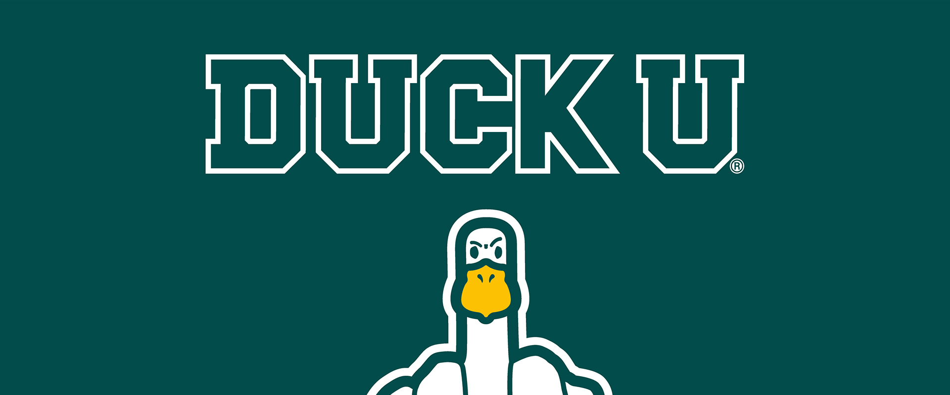 banner proyecto de logo DUCK U