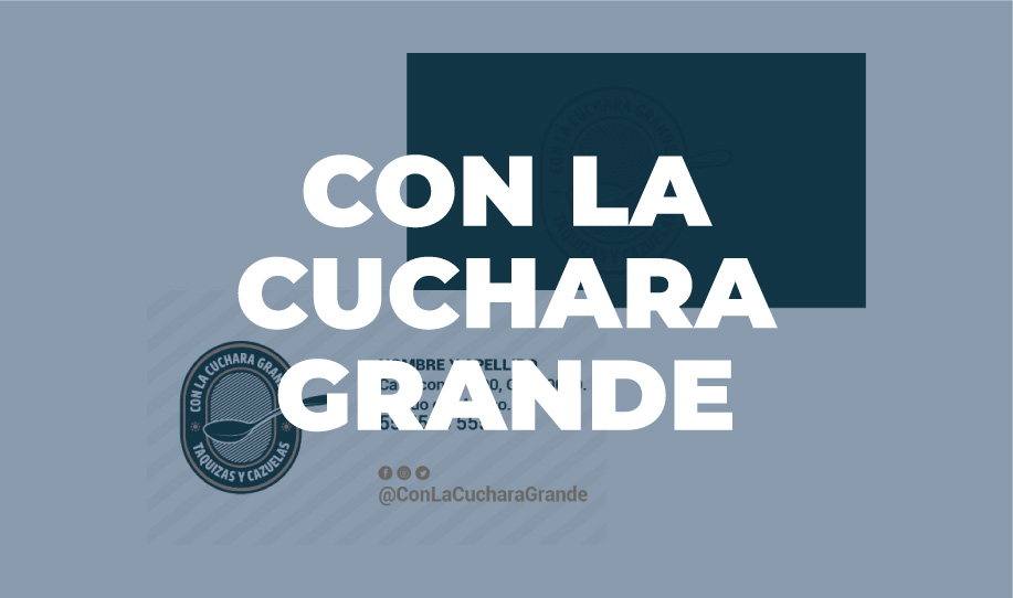 Tarjetas de presentación para Con la cuchara grande