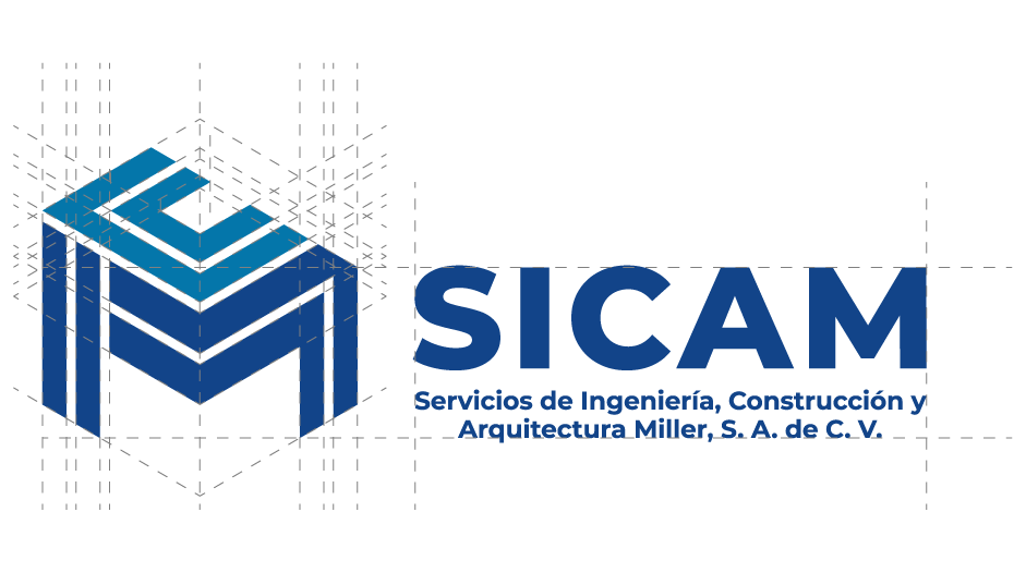 Construcción logo SICAM